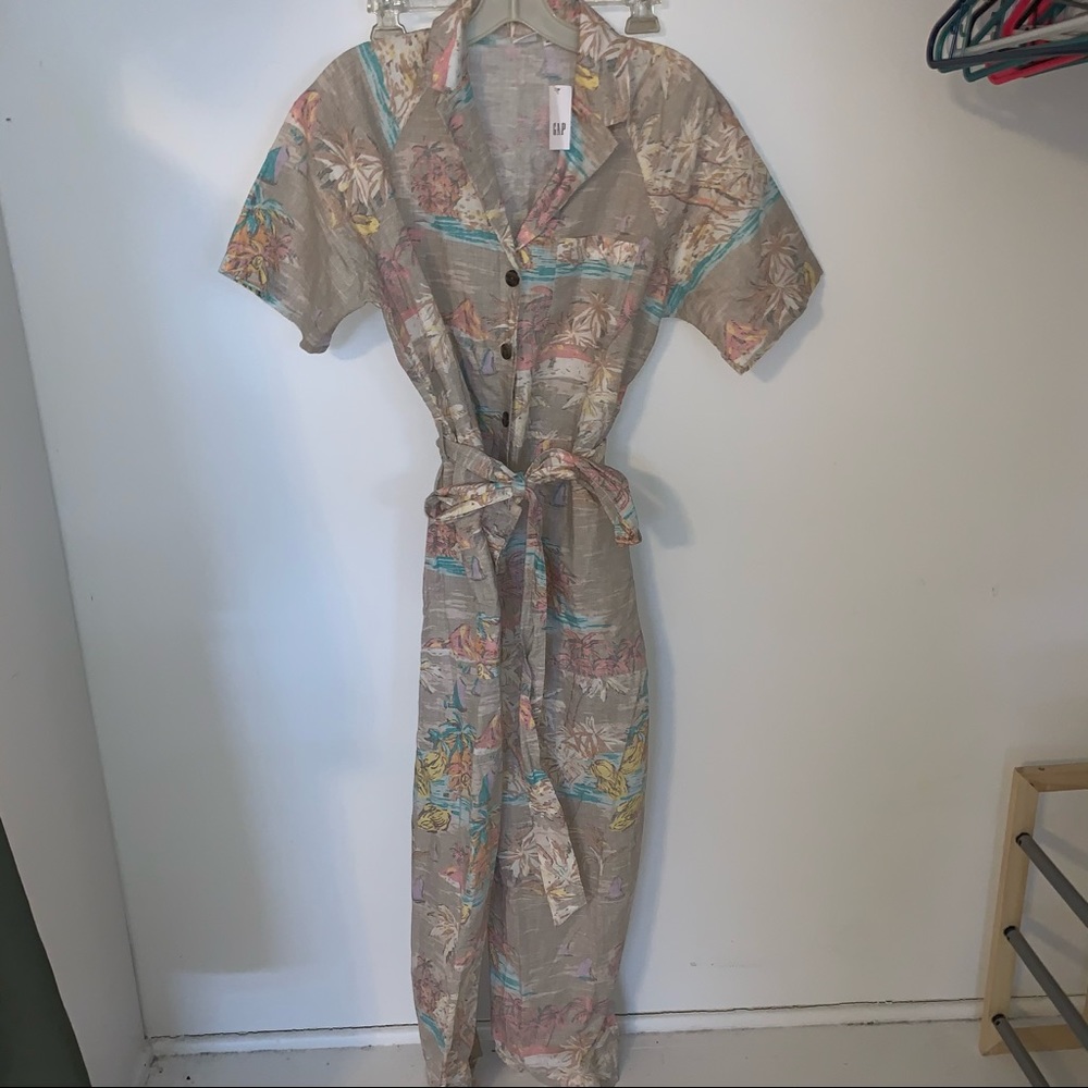 Gap NWT tropical jumpsuit